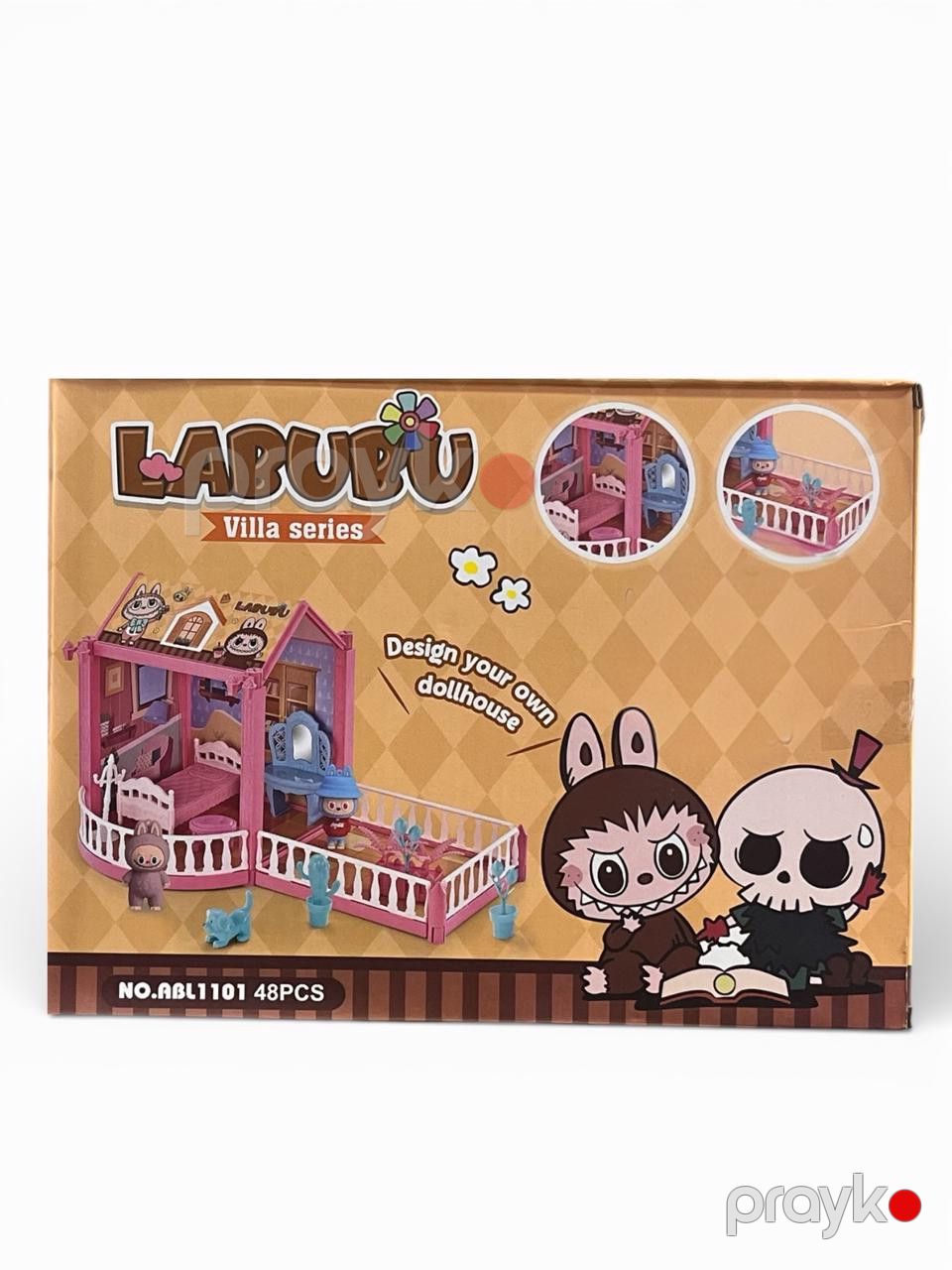 Kukla evi mebel ilə Labubu 1101-ABL, plastik, rəngbərəng, 35 sm — Mallar, Bakı (2)