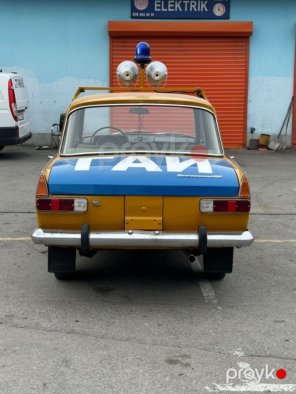 Antikvar sovet avtomobilləri 1970 ci illərə aid qai yol polisi maşını — Avtomobillər, Digah (5)