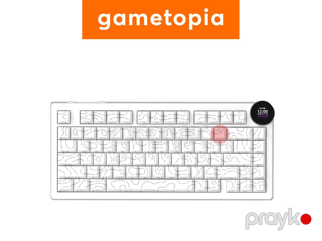 Ajazz AK820 V2 Pro - White Contour — Periferik cihazlar, Bakı (2)