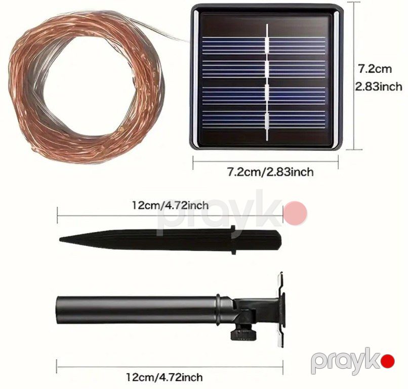 Güneş enerjili bəzək işıqları — İşıqlandırma, Bakı (5)