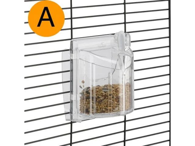 Ferplast Brava 1 Kiçik Quşlar üçün Fırlanan Yemləyici, 8.5 x 9.5 x 6.8 sm — Zoo.az — Birds