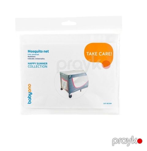 Beşik-oturacaq üçün ağcaqanad toru Babyono, 120x60x60 sm, parça, ağ — Bakı