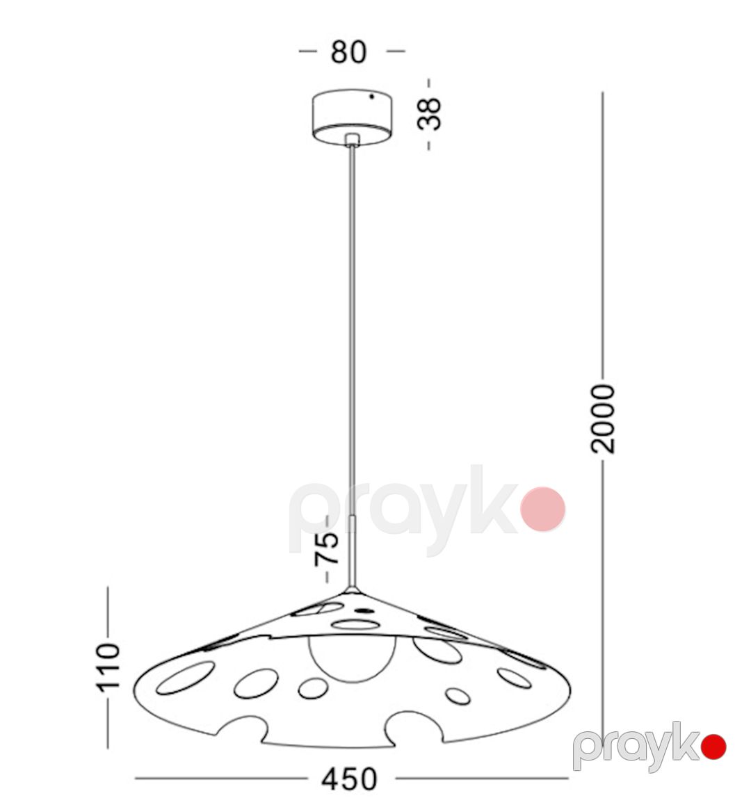 Asma çılçıraq Lustore LSP413-BK — Mallar, Bakı (2)