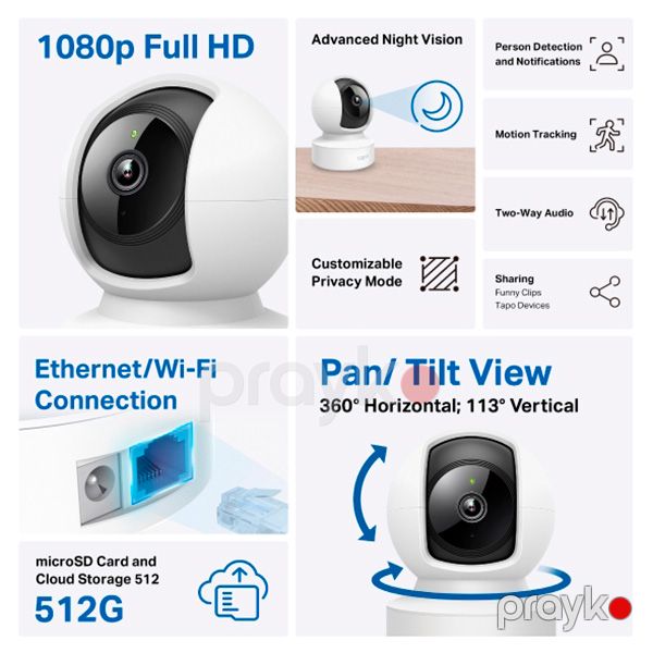 TP-Link Tapo C202 Security Camera Ağ — Mallar, Bakı (3)