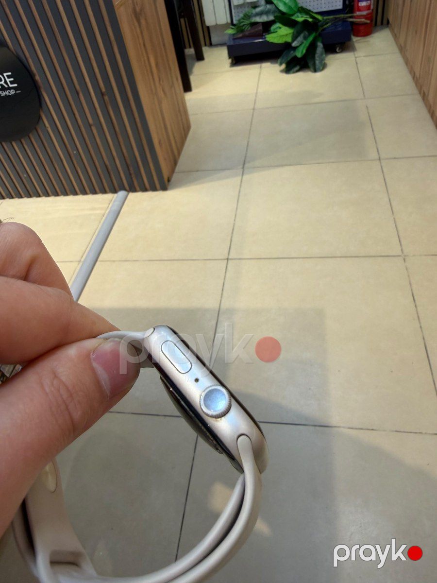 Apple Watch Series 7 Aluminum Starlight 45mm — Ağıllı saatlar və biləkliklər, Bakı (6)