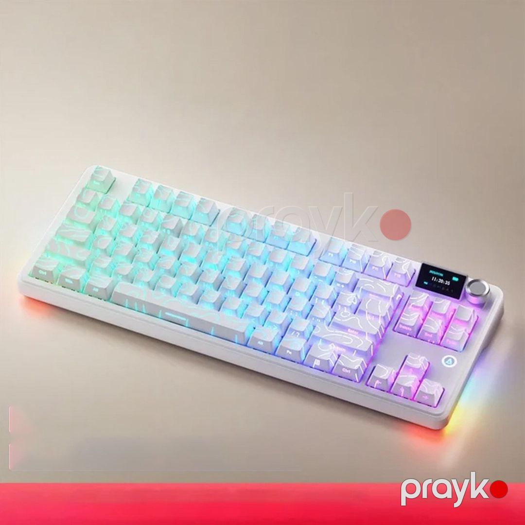 Ajazz MK87 White Contour — Periferik cihazlar, Bakı (3)