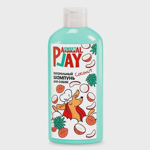 Animal Sweet Play, pişiklər və itlər üçün qidalandırıcı şampun, 300 ml — Pişiklər