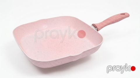 Tava, 20 sm, Qranit, Yapışmayan örtük, Çəhrayı — Bakı
