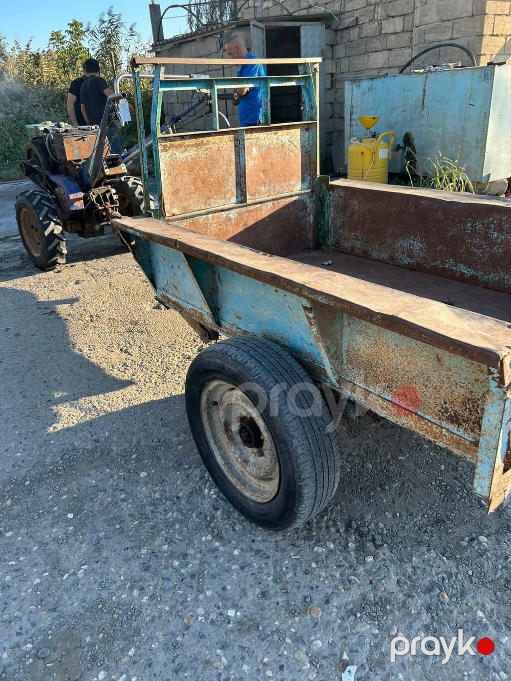 Motoblok qoşqulu yük daşıyıcı - Güclü dizel mühərrikli motoblok — Motobloklar, Xudat (5)