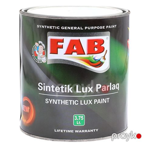 Fab lüks parlaq boya ağ 3,75 l — Bakı