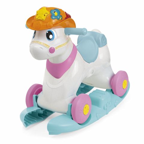 Yelləncək-oyuncaq Chicco Miss Baby Rodeo and Friend, çəhrayı, plastik, 12 ay+ — Bakı