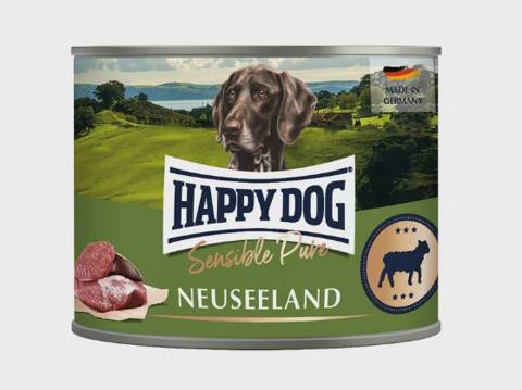 Happy Dog Sensible Pure Neuseeland Lamb Pure, itlər üçün yaş yem, quzu əti ilə, 200 q — Pet supplies