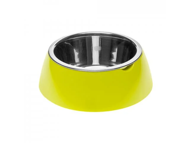 Ferplast Jolıe M plastik dayaq üzərində metal qab, yaşıl, 20 x 6.7 sm, 0.85 l — Bakı