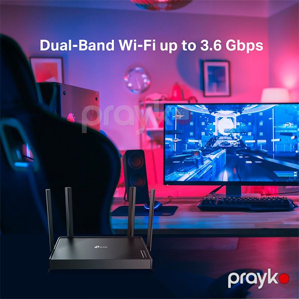 TP-Link WiFi 7 Router Archer BE220 Black — Mallar, Bakı (5)
