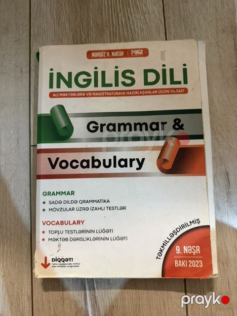 Məhsul: İngilis dili üzrə dərs vəsaiti – “Grammar & Vocabulary” — Bakı