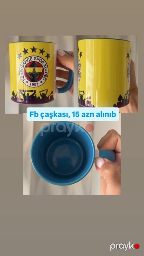 Fincanlar, rəng - Sarı, Keramika — Bakı