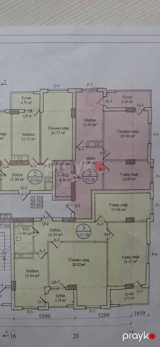 Satılır 3 otaqlı yeni tikili 111.6 m² — Mənzil, Bakı (3)