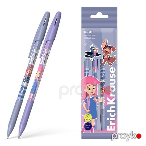 Qələm Erichkrause 4-Lü Dəst R-301 Stick&Grip Простоквашино Для Девочки 0.7 — Bakı