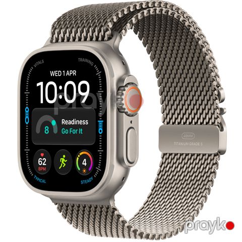 Smart saat Apple Watch Ultra 4 Cellular 49mm S MJA84QI/A Natural Titanium — Bakı