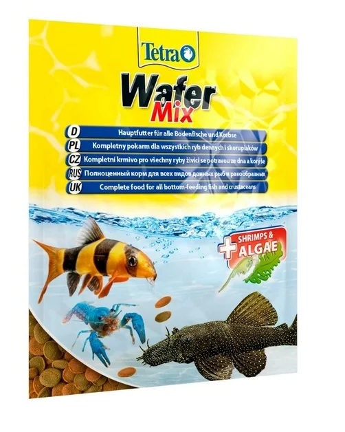 Tetra Wafer Mix, 15 qr olan bütün növ dibdə yaşayan balıqlar və xərçəngkimilər üçün tam bir qidadır — Bakı