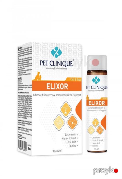 Vitamin və əlavə Pet Clinique Elixor, İtlər və pişiklər üçün, İmmunitet sisteminin gücləndirilməsi, 30 ml — Bakı