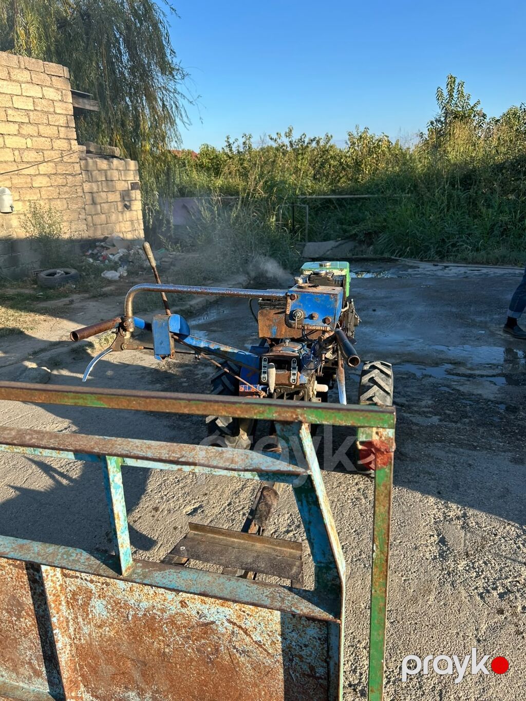 Motoblok qoşqulu yük daşıyıcı - Güclü dizel mühərrikli motoblok — Motobloklar, Xudat (4)