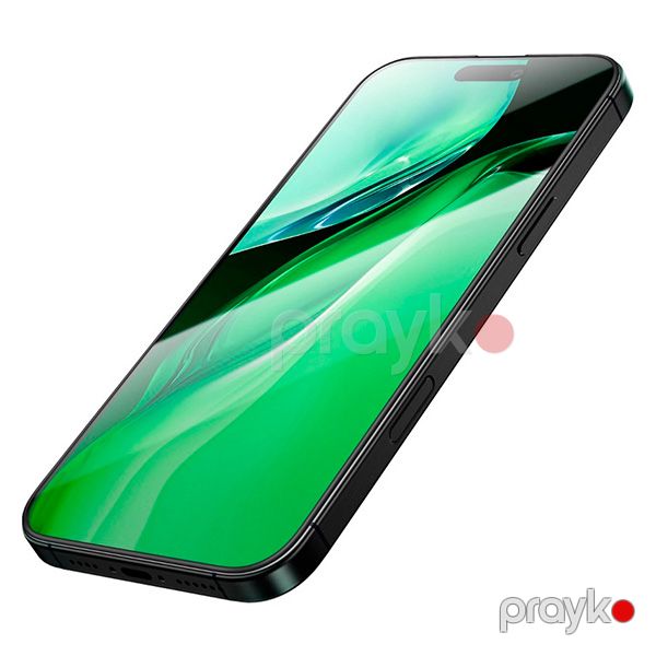 Green Lion 3D Silicone Plus High Definition Edge Glass for iPhone 16 6.1 (GN3DSIL16CL) Şəffaf — Mallar, Bakı (4)