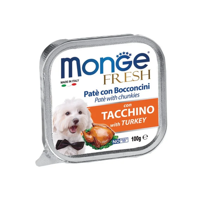 Monge Təzə Tender Pieces Türkiyədə Köpəklər üçün Paştet, Super Premium Keyfiyyət, 100 q
