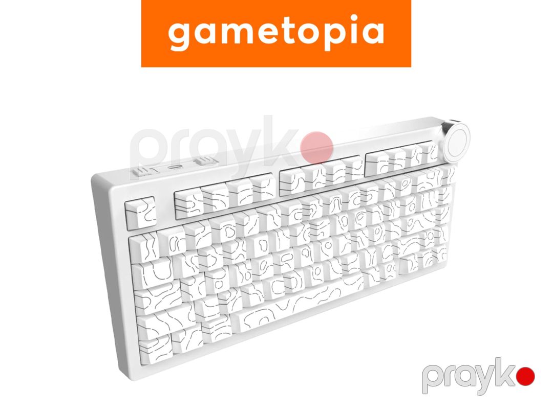 Ajazz AK820 V2 - White Contour — Periferik cihazlar, Bakı (3)