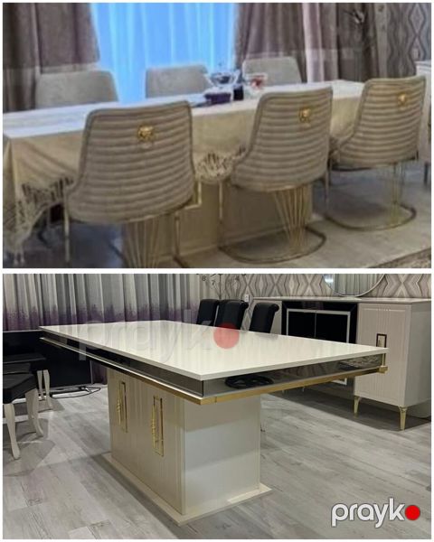 Masa dəsti satılır 770₼. ideal vəziyyətdə. 6 oturacağı var. ünvan — Qobu