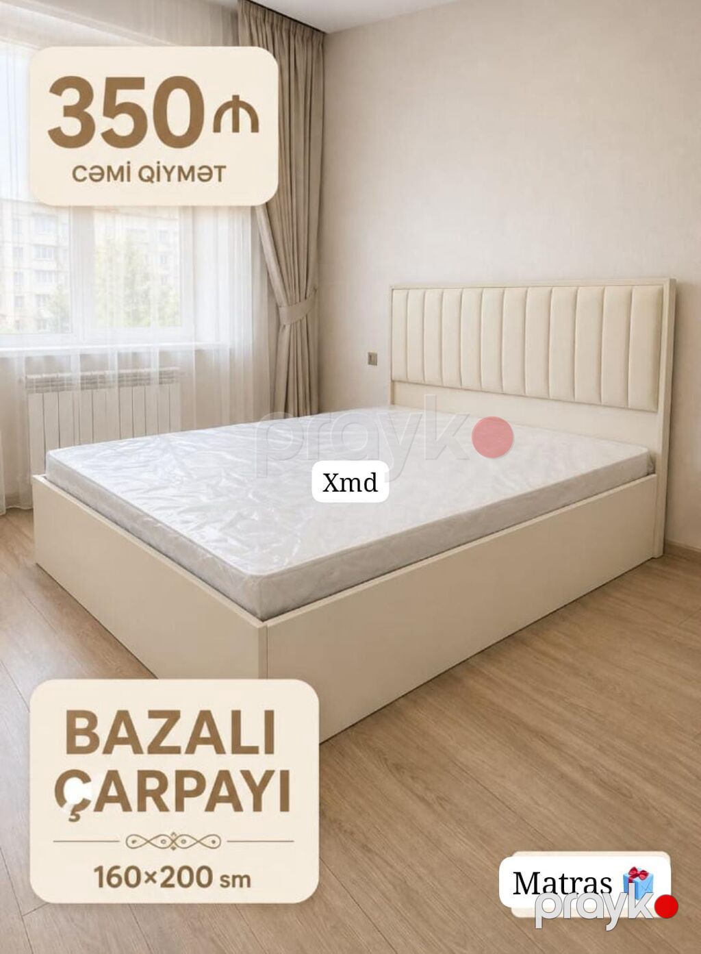 Tək nəfərlik çarpayılar – rəng seçimi mövcuddur - Bazalı və bazasız — Yataqlar, Bakı (7)