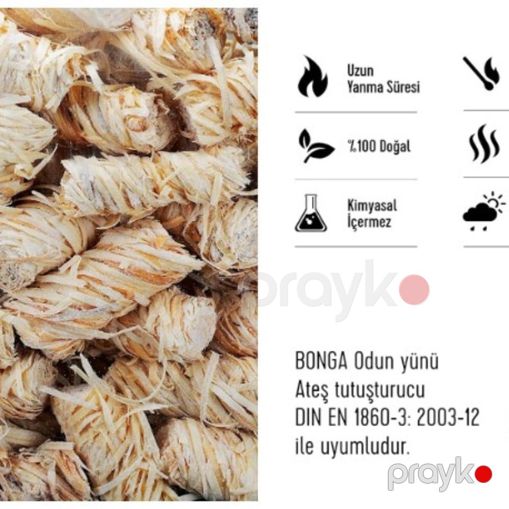 Odlama üçün vasitə Bonga odun yünü, 10 ədəd, təbii, manqal və soba üçün prl_0511 — Mallar, Bakı (3)