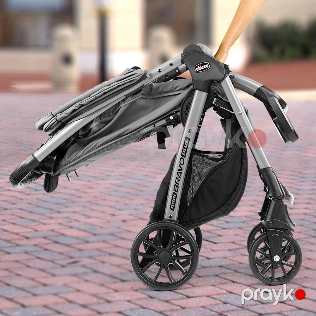 Uşaq arabası Chicco Mini Bravo Plus Slate, qara/boz — Mallar, Bakı (3)