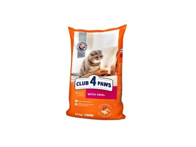 Club 4 Paws, yetkin pişiklər üçün ətli quru yem (çəki ilə) — Bakı
