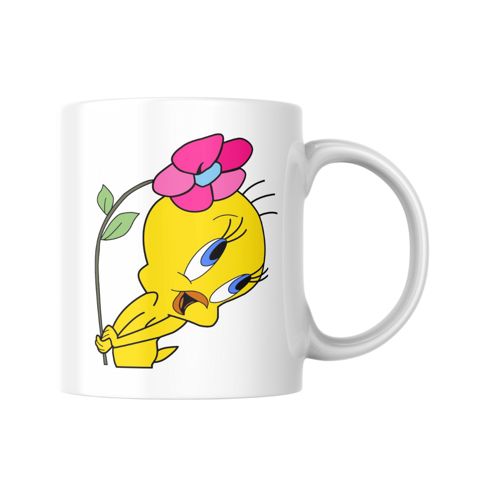 Fincan Tweety TW0101, keramika, ağ, 325 ml — Bakı