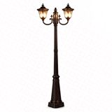 Küçə işığı dirək 9078M/2T/2.5M/BK 2 fənərli 2.5M qara — Omid.az — Lighting