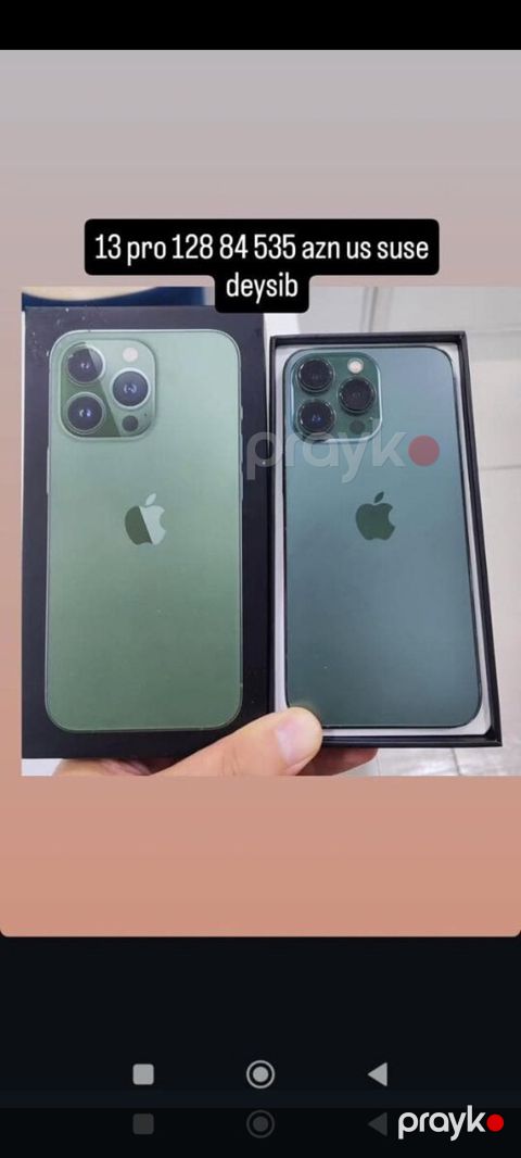 Apple iPhone 13 Pro ekranı — Bakı