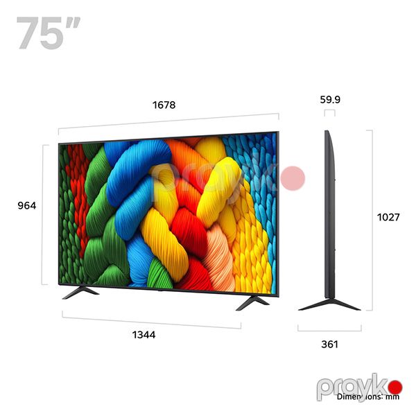 Televizor LG 75NANO80A6B Black — Televizorlar, Bakı (2)