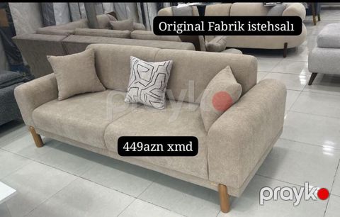 Original fabrik istehsalı divan - Model: 3 nəfərlik, müasir minimal — Bakı