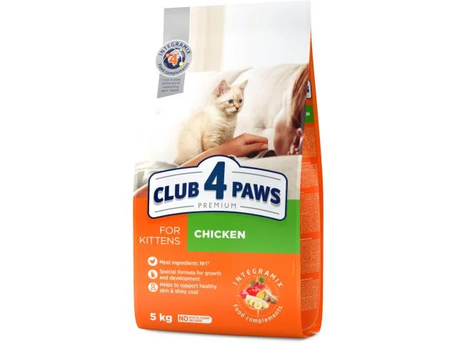 Club 4 Paws, pişik balaları üçün quru yem, toyuqla (çəki ilə) — Bakı