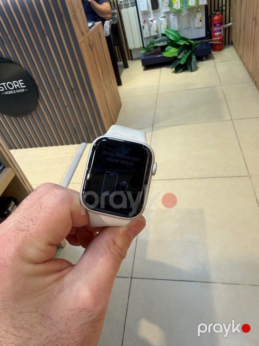 Apple Watch Series 7 Aluminum Starlight 45mm — Ağıllı saatlar və biləkliklər, Bakı (2)