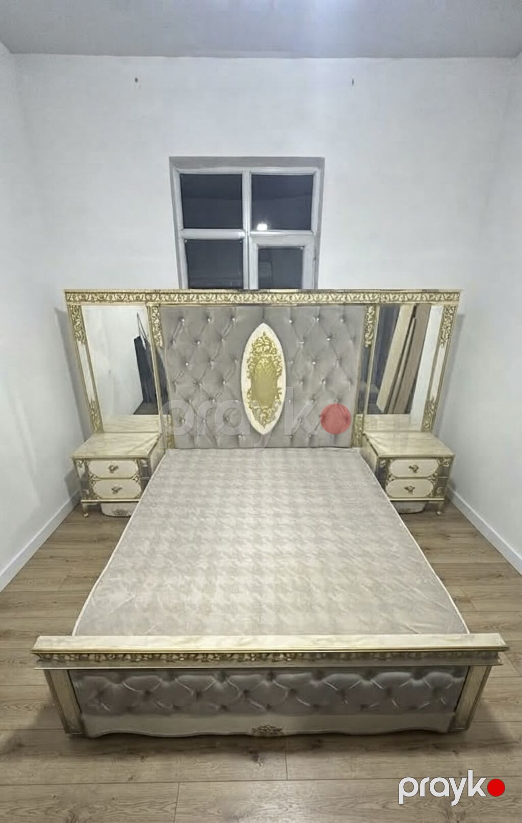 İkinəfərlik çarpayı, Dolab, Termo, 2 tumba, İşlənmiş — Yataq otağı mobilya dəstləri, Bakı (6)
