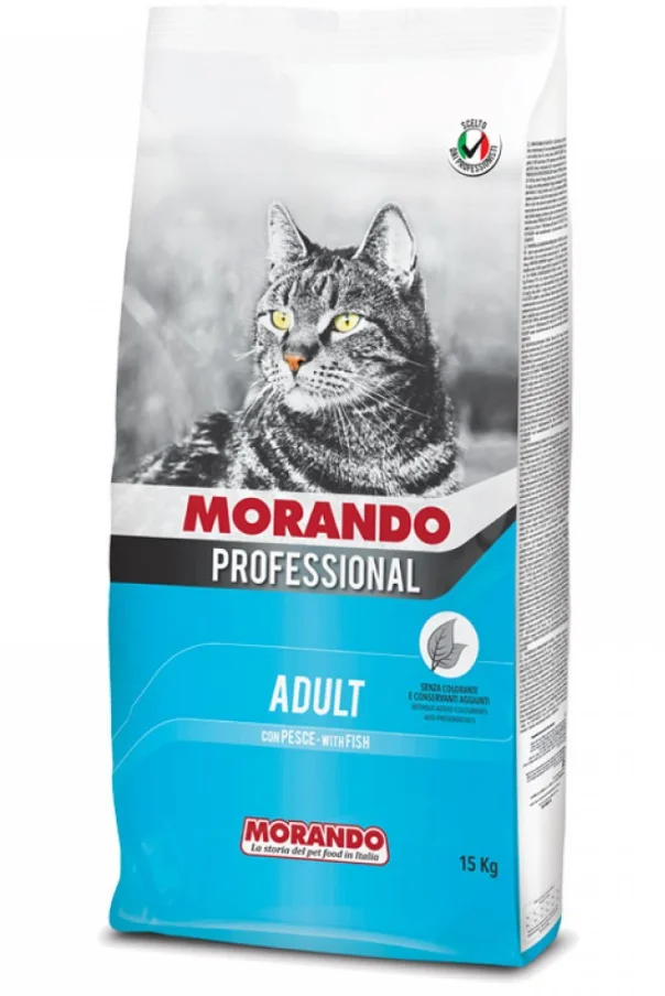 Morando Adult with fish, yetkin pişiklər üçün quru yem, balıqla (çəki ilə) — Zoo.az — Cats