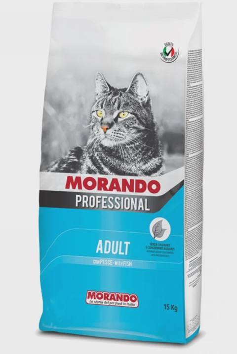 Morando Adult with fish, yetkin pişiklər üçün quru yem, balıqla (çəki ilə) — Мышыктар
