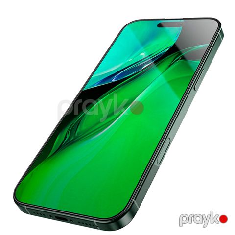 Green Lion 3D Silicone Plus High Definition Edge Glass for iPhone 16 6.1 (GN3DSIL16CL) Şəffaf — Bakı