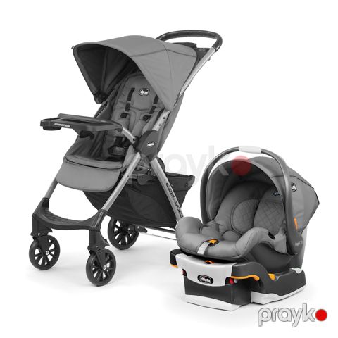 Uşaq arabası Chicco Mini Bravo Plus Slate, qara/boz — Bakı