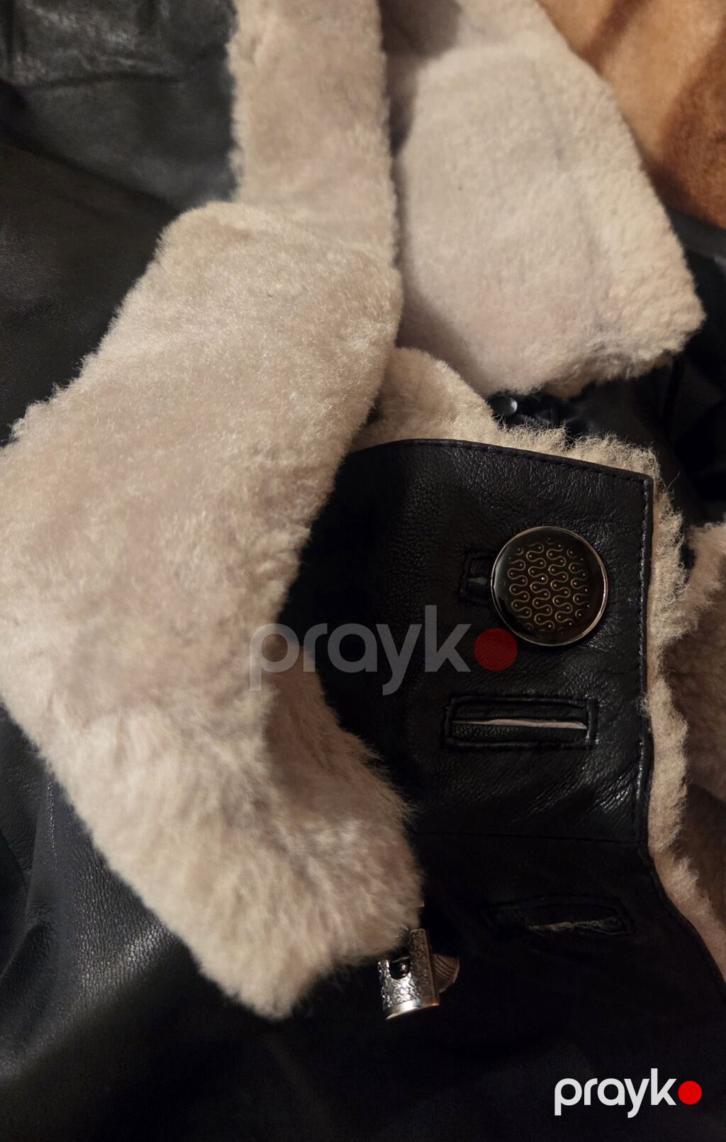 Qadın üçün natural dəri dublenka qara miniparıltılı natural dəri — Palto, Bakı (8)