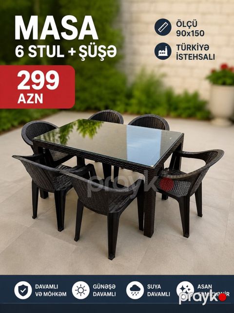 Masa və oturacaqlar — Bakı