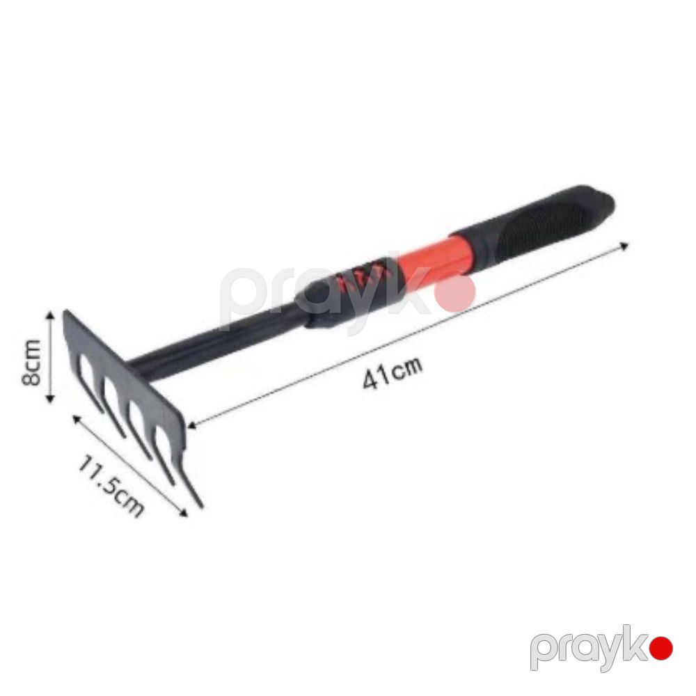 Bağ üçün mini dırmıq, uzadıla bilən, yumşaq rezin tutacaqlı, metal başlıq - prm_022 — Mallar, Bakı (3)