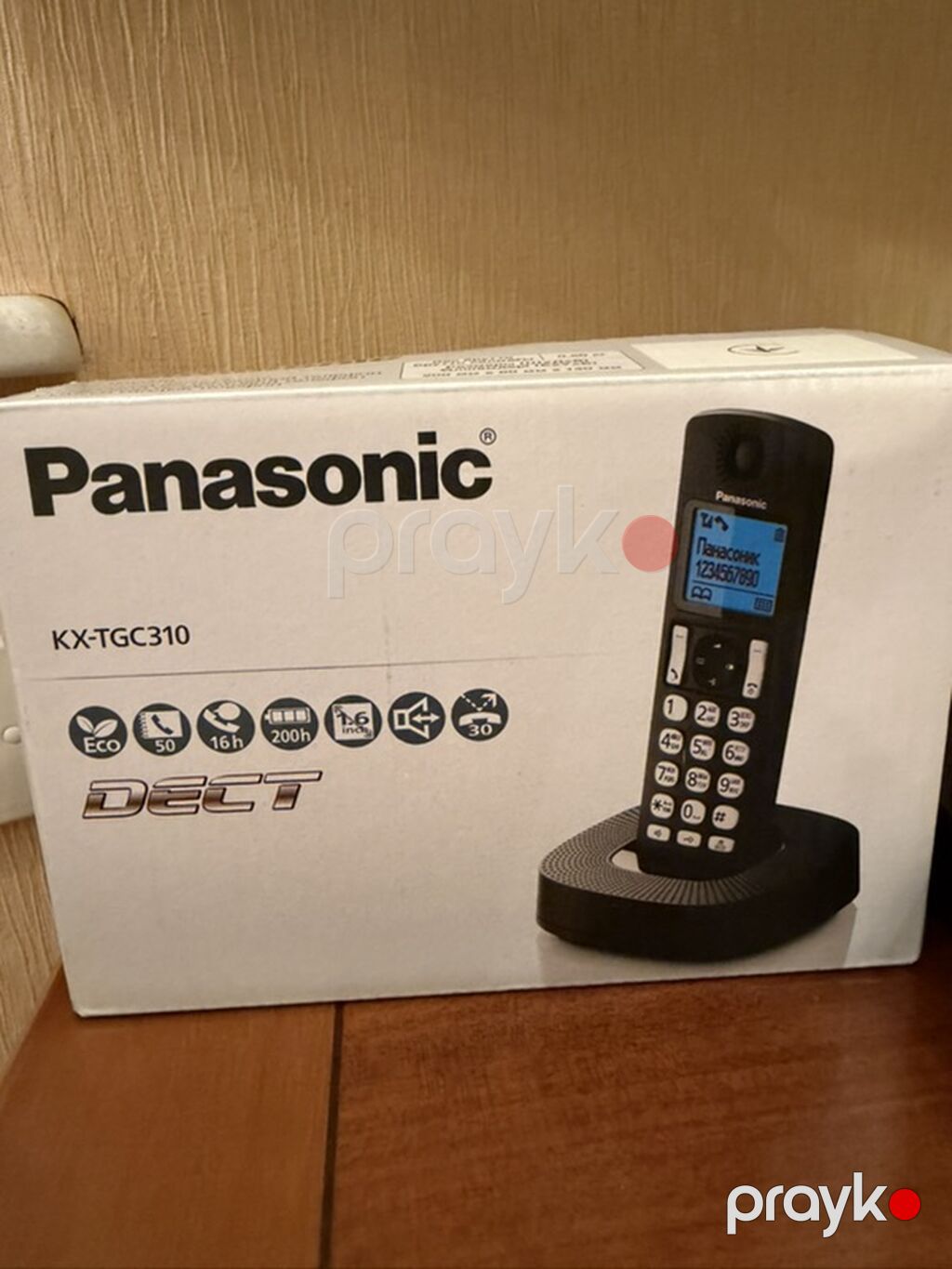 Panasonic KX-TGC310 simsiz Dect ev/ofis telefonu, əla vəziyətdə, bir — Kabel və radio telefonları, Bakı (2)